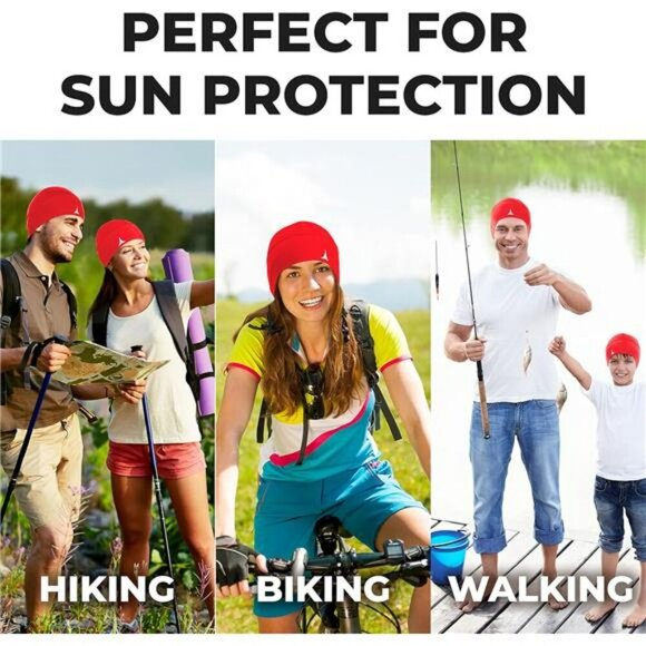 Moisture Wicking Skull Cap Helmet Liner Cooling Sweat Beanie for Sports Men - Picture 4 of 7